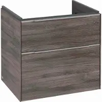 Villeroy & Boch V&B Waschtischunterschrank Subway 3.0 62,2x57,6x47,8cm, m LE/Gr Alu gl, st. Oa