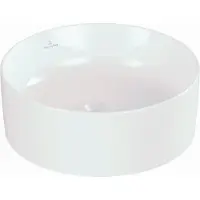 Villeroy & Boch Aufsatzwaschbecken Collaro 4A1840, 400 x 400 mm, Rund, ohne Überlauf, Weiß Alpin, 1 Stk.
