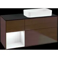Villeroy & Boch V&B Waschtischunterschrank FINION 1200x603x501mm m Apl. Gl bl ma Regalelem