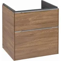 Villeroy & Boch V&B Waschtischunterschrank Subway 3.0 57,2x57,6x47,8cm, m LE/Gr Alu gl, Kan Oa