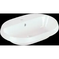 Villeroy & Boch Architectura Inbouwwastafel Ovaal Met Kraangat En Overloop 60x45x17 cm Alpin Wit