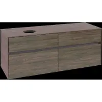 Villeroy & Boch V&B Waschtischunterschrank Collaro 140x54,8x50cm, WT links, Arizona Oak