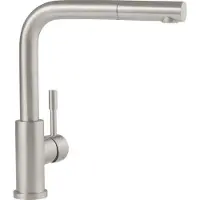 Villeroy & Boch Armatur Wasserhahn Steel Shower Window 969901LC Edelstahl massiv Hochdruck Ausziehbare Brause - inkl.