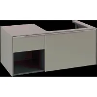 Villeroy & Boch V&B Waschtischunterschrank Beck. re Subway 3.0 100,1x42,25x51,6cm, o LED/Gr Alu gl, Tau