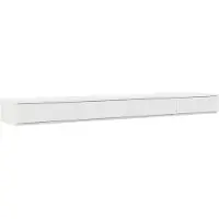 vidaXL Bett-Schubladen Weiss 180x36,5x16,5 cm aus Holzwerkstoff
