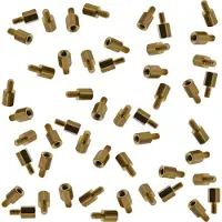 InLine Abstandshalter Schraubenset, für Mainboards, metrisch, 50-teilig, Metall, Gelb