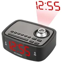 Hyundai Uhrenradio RAC 201 mit Weckfunktion, Analog-Radio und Netz-/Batteriebetrieb