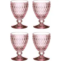 Villeroy & Boch Boston Coloured Weißweinglas 230 ml rosa 4er Set - A