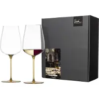 Eisch Weinglas "INSPIRE SENSISPLUS, Made in Germany", (Set, 2 tlg., 2 Gläser im Geschenkkarton), Veredelung der farbigen Stiele in Handarbeit, 2-teilig