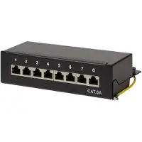 S-Impuls NP0018B, 10 Gigabit Ethernet, 10000 Mbit/s, Cat6a, S/UTP (STP), Schwarz, Stahl