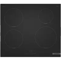 Bosch PIE61ABB5E, Schwarz, Integriert, 60 cm, Zonen-Induktionskochfeld, Glaskeramik, 4 Zone(n)