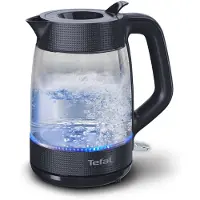 Tefal KO2G08, 1,7 l, 2000 W, Schwarz, Transparent, Glas, Regelbare Temperatur, Wasserstandsanzeige