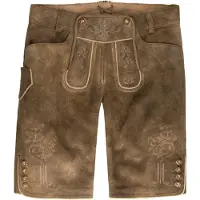 Spieth & Wensky Lederhose "Fabiola" detailreiche Stickereien an Latz und Bein