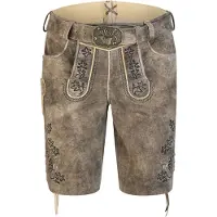 Spieth & Wensky Lederhose "Hornbeck" detailreiche Stickerei