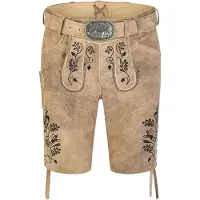 Spieth & Wensky Lederhose "Hofmeister" mit Stickerei am Beinabschluss