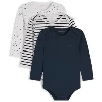 Tommy Hilfiger Langarmbody Packung, 3 Bodys für Babys