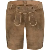 Spieth & Wensky Lederhose "Giana" mit dezenten Stickereien an den Beinen