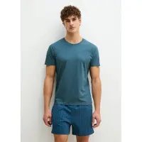 Marc O'Polo Marc OPolo Shorty 2 tlg. mit kurzem Arm, Rundhalsausschnitt und gemusterter Hose