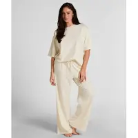 Hunkemoller Pyjama Hose Loose Weiß