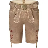 Spieth & Wensky Lederhose "Hochburg" hochwertige Verarbeitung, dekorative Nähte