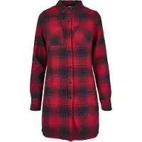 Urban Classics A-Linien-Kleid "Damen Ladies Check Shirt Dress" 1 Stk. tlg.
