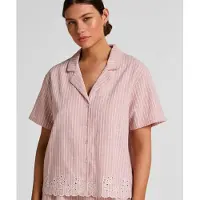 Hunkemoller Pyjama "Gestreiftes Pyjama-Oberteil aus Baumwolle"