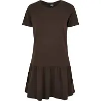 Urban Classics A-Linien-Kleid "Damen Ladies Valance Tee Dress" 1 Stk. tlg.