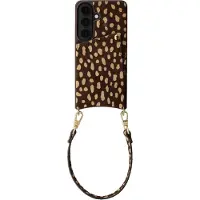 Selencia Samsung Galaxy S25 Hülle - Echtes Leder - - Backcover/Hülle mit Band/Hard Case - Bunt