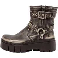 Art Stiefeletten Damen 1767 ASPORT OFF WHITE / LEEDS Farbe Schwarz