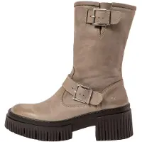 Art für Damen. 1139711EW003_039 Lederstiefel 1397 York grau (36), 3 bis 5 cm, Reißverschluss, Lässig