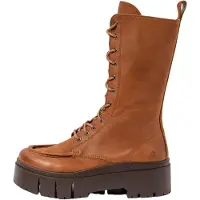 Art für Damen. 117681223003_023 Lederstiefel 1768 Leeds braun (37), 3 bis 5 cm, Reißverschluss, Lässig
