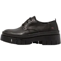 Art für Damen. 119521101003_001 Lederschuhe 1952 schwarz -Absatzhöhe: 5 cm (37), 5 bis 8 cm, Schnürsenkel, Lässig