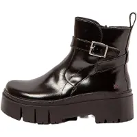 Art für Damen. 117951201003_001 Lederstiefeletten 1795 Leeds schwarz (37), 3 bis 5 cm, Reißverschluss, Lässig