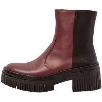 Art Stiefeletten mit Absatz Damen 1374 NAPPA BURDEOS-BLACK/YORK Farbe Rot