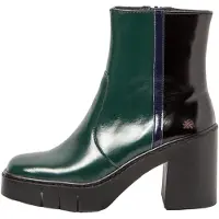 Art für Damen. 1197413XY003_0MU Stiefelette 1974 Berna grün (37), Leder, 8 bis 10 cm, Reißverschluss, Lässig, Klassisch