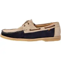 El naturalista Unisex. 2596312C8005_0MU Leder Mokassins N5963 Plantae navy, beige (39), Wohnung, Keine, Lässig, Marine