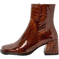 Art für Damen. 1170612OL003_023 Leder-Stiefeletten 1706 Verona braun (40), 5 bis 8 cm, Reißverschluss, Lässig
