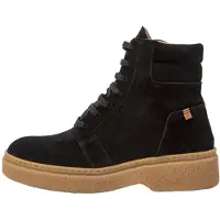 El naturalista für Damen. 25900S101005_001 Leder-Stiefeletten N5900S Arpea schwarz (37), Wohnung, 1 bis 3 cm, Lässig