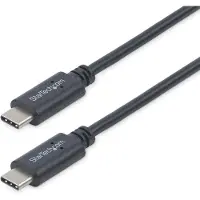 StarTech.com .com 1m USB-C-Ladekabel, Laden und Synchronisieren, 60W (3A) Power Delivery, USB 2.0 Laptop-Ladekabel, USB-IF- - USB C Ladekabel, 1 m, USB C, USB C, USB 2.0, Stecker/Stecker, Schwarz