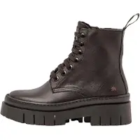 Art für Damen. 119531101003_001 Lederstiefeletten 1953 Nappa Schwarz/Amberes (39), Wohnung, 1 bis 3 cm, Lässig