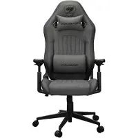 Cougar Gaming-Stuhl Explore Royal Gray F, Universal-Gamingstuhl, 120 kg, Schwarz/Grau, Schwarz, Grau, Stoff