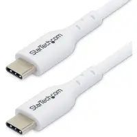 StarTech.com .com 1m Weißes USB-C Ladekabel 2er-Pack, USB 2.0 Typ-C Laptop Ladekabel, 60W 3A Power Delivery, TPE-Mantel, USB-C Datenübertragungskabel, M/M, 1 m, USB C, USB C, USB 2.0, 0,48 Gbit/s, Weiß