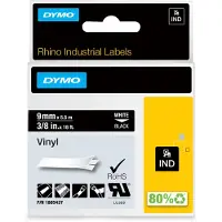 Dymo Sanford 1805437, Schwarz, Weiß, Vinyl, 9 mm, 5,5m
