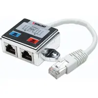 Intellinet 2-Port Cat5-Anschlussteiler, doppelt geschirmt, Zum Aufsplitten eines RJ45-Netzwerkkabels, 2 x RJ45, RJ45, Silber, Weiß