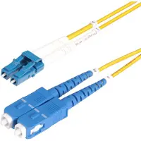 StarTech.com .com 15m OS2 LWL Patchkabel LC zu SC (UPC) Singlemode Duplex, 9/125µm, 100G, Biegeunempfindlich, Low Insertion Loss, LSZH Glasfaserkabel LC auf SC, 15 m, OS2, LC, SC