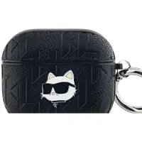 Karl Lagerfeld Kla3Pgchpk Airpods 3Cover Schwarz/Schwarz Monogramm Choupette Head