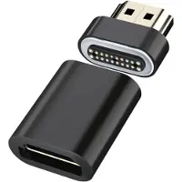 Berrybase Magnet Adapter, HDMI 2.1 Stecker zu Buchse, 8K 60