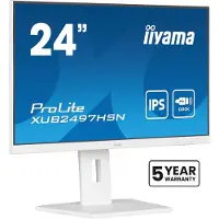 Iiyama ProLite XUB2497HSN-W2, 60,5 cm (23.8"), 1920 x 1080 Pixel, Full HD, LED, 1 ms, Weiß