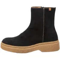 El naturalista Stiefeletten Damen N5901 SILK SUEDE BLACK / ARPEA Farbe Schwarz