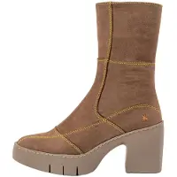 Art für Damen. 116591220003_020 Lederstiefel 1659 Sofia taupe (39), 5 bis 8 cm, Reißverschluss, Lässig